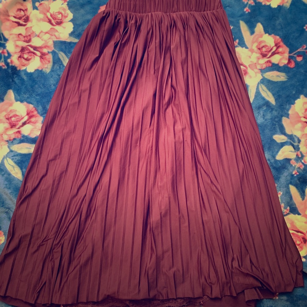Maroon skirt
